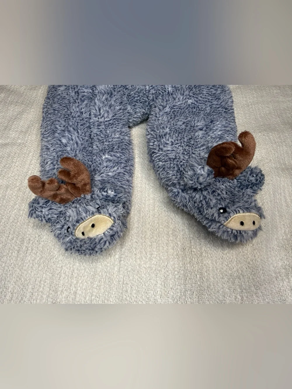Furry hooded suit